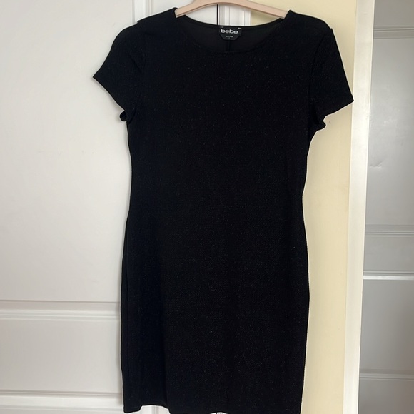 Black Large Cocktail Dress by Bebe perfect condition - Picture 2 of 5